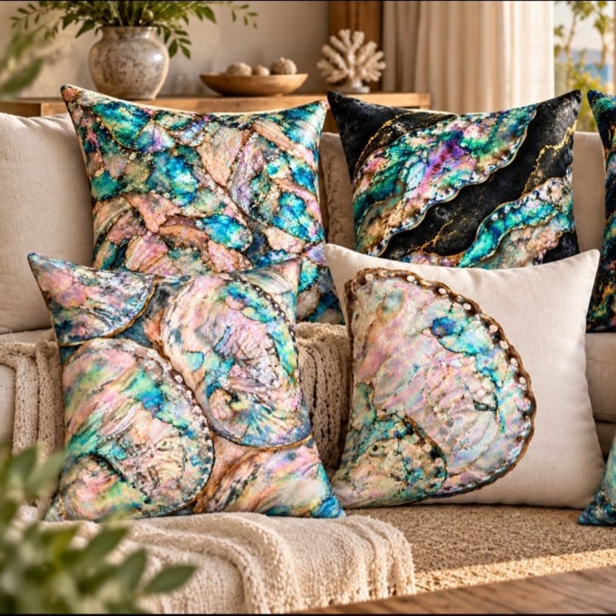 Pearlescent Layers 45cm x 45cm Scatter Cushion image 3