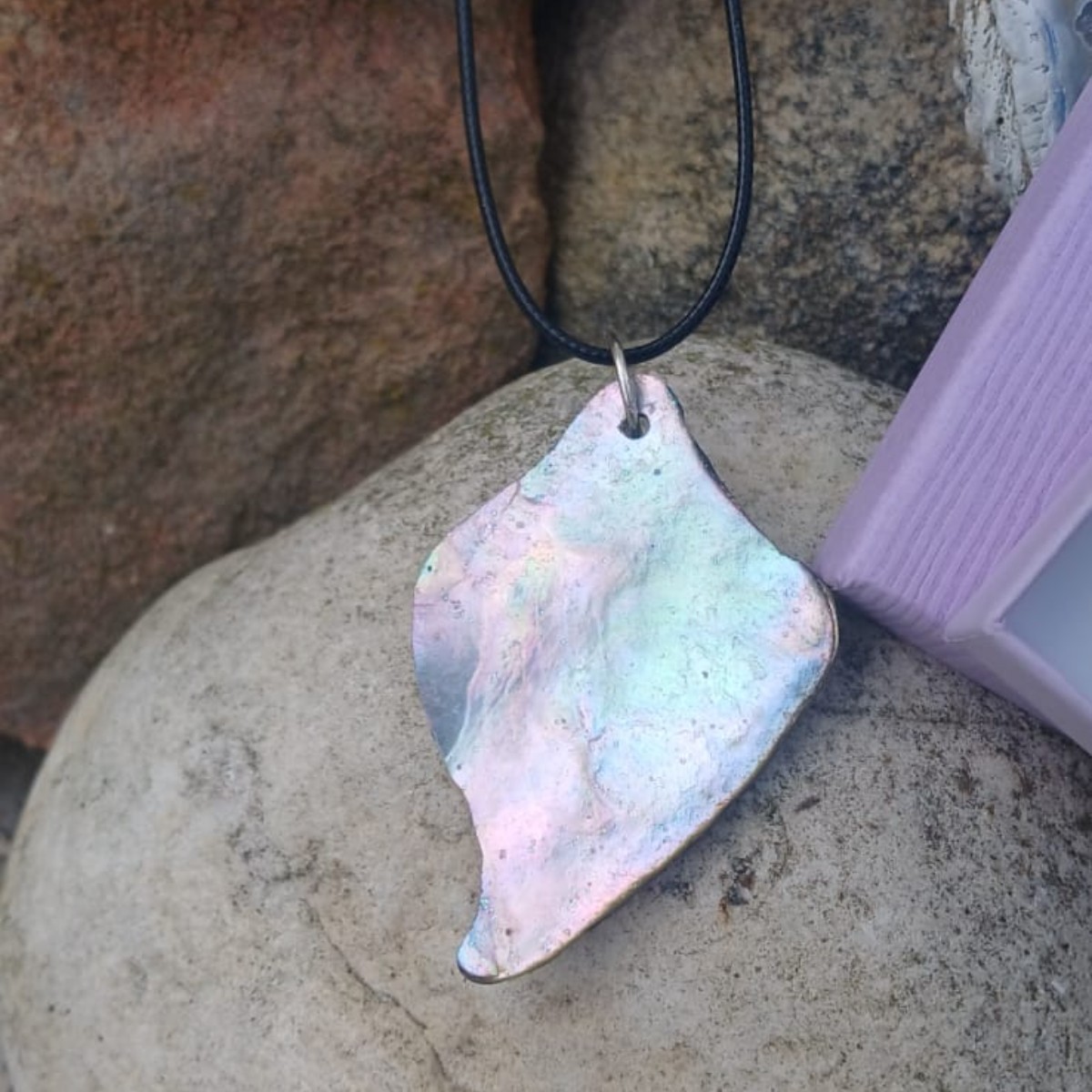 Abalone Swirl Pendant & Cord image 5