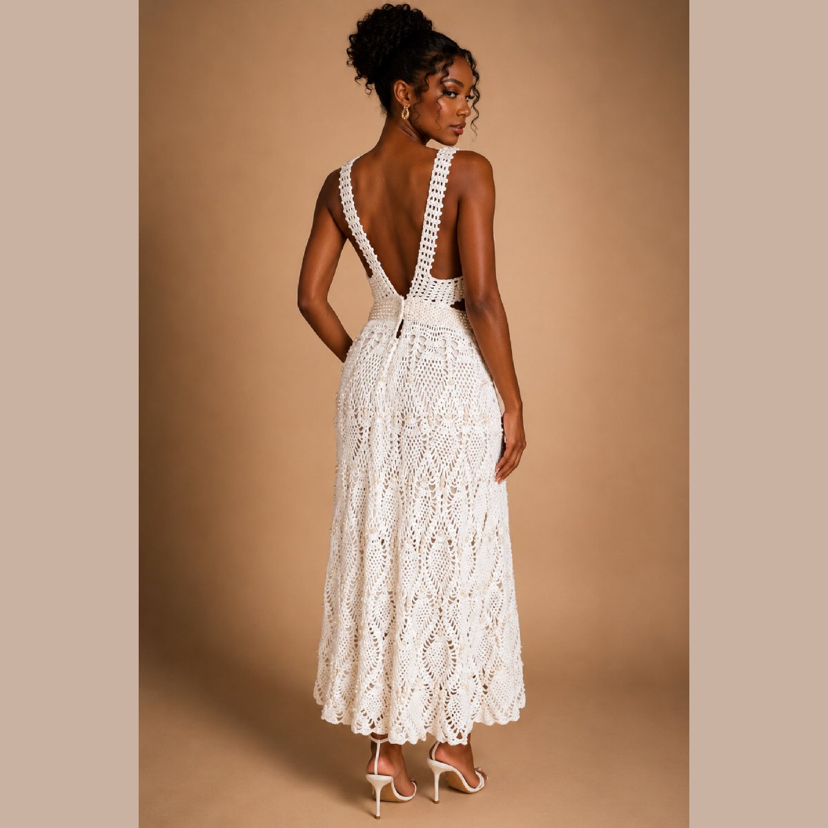 Pearl Crochet Dress image 3