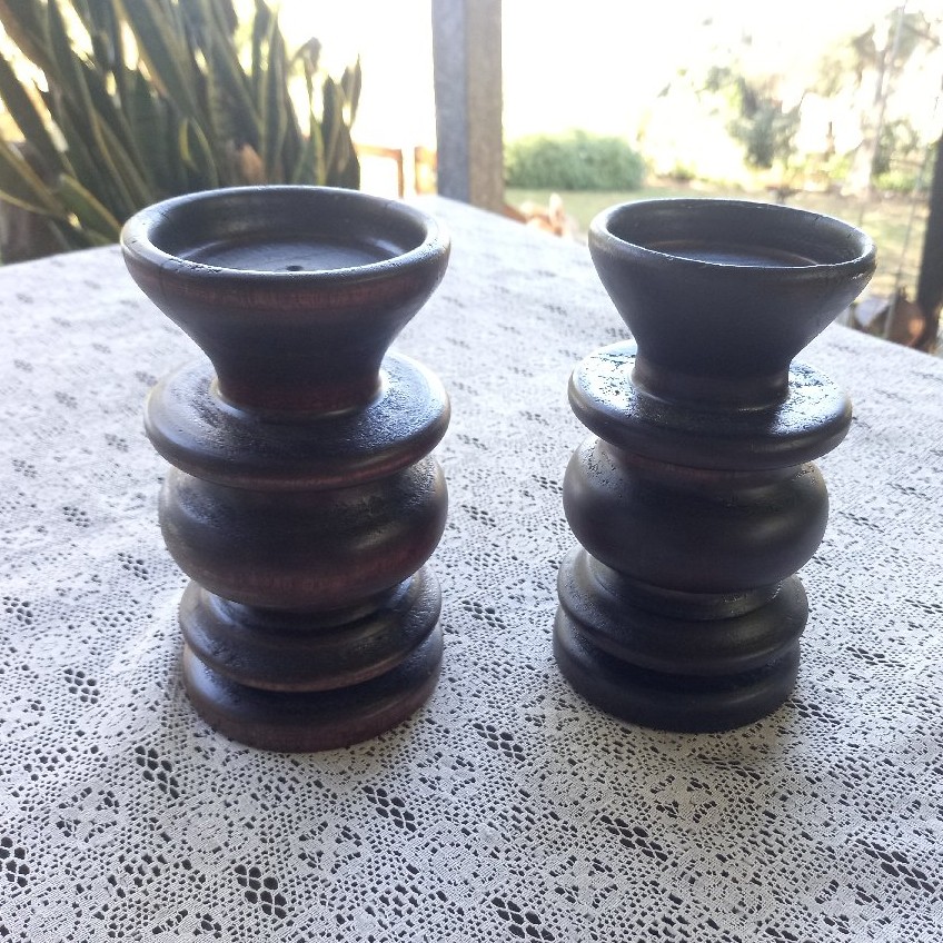 Woodturned Candle Holders