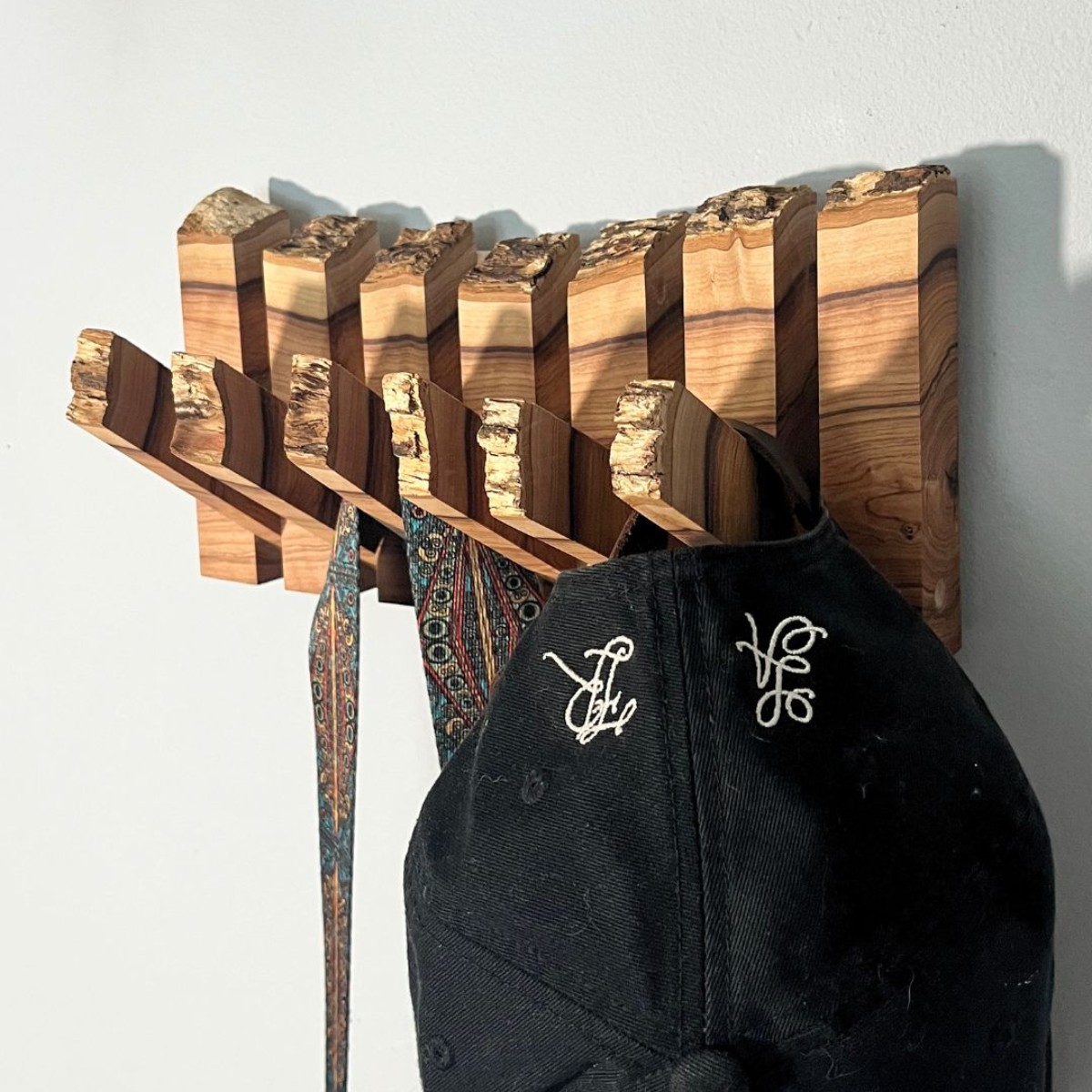 Live Edge Wild Olive Coat Rack image 6