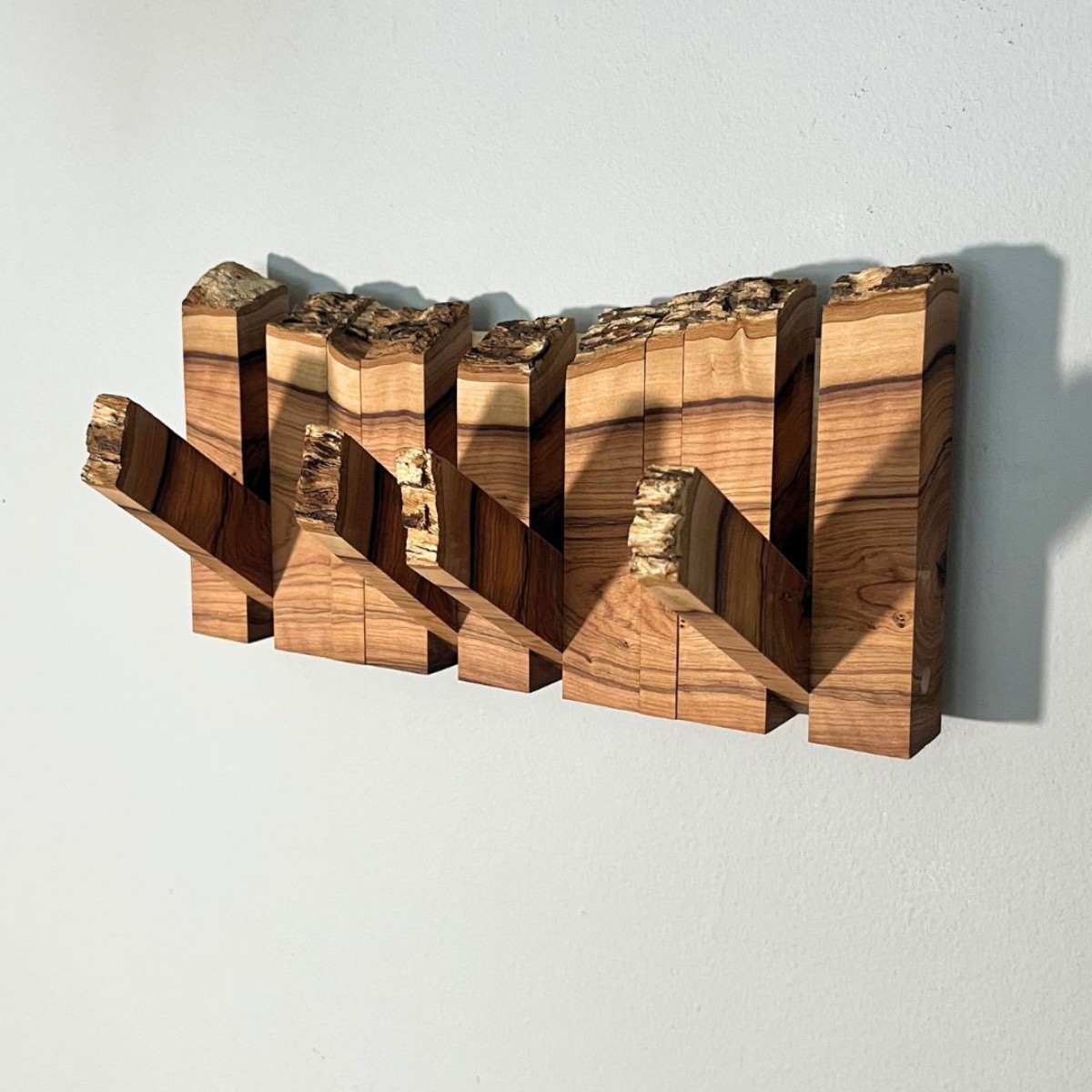 Live Edge Wild Olive Coat Rack image 5