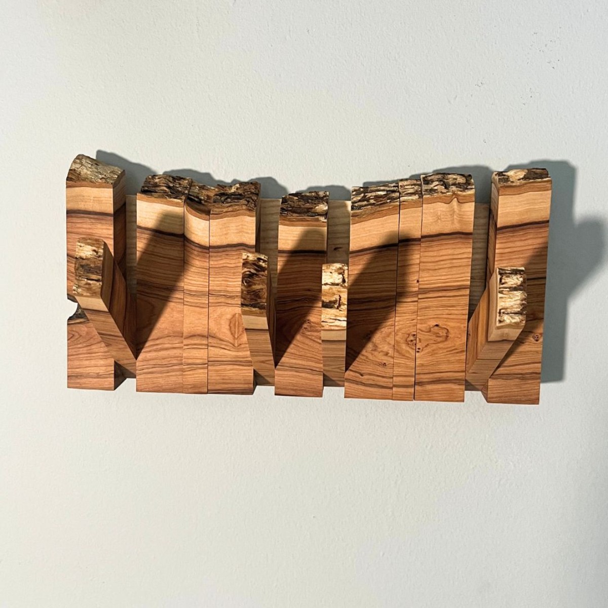 Live Edge Wild Olive Coat Rack image 4