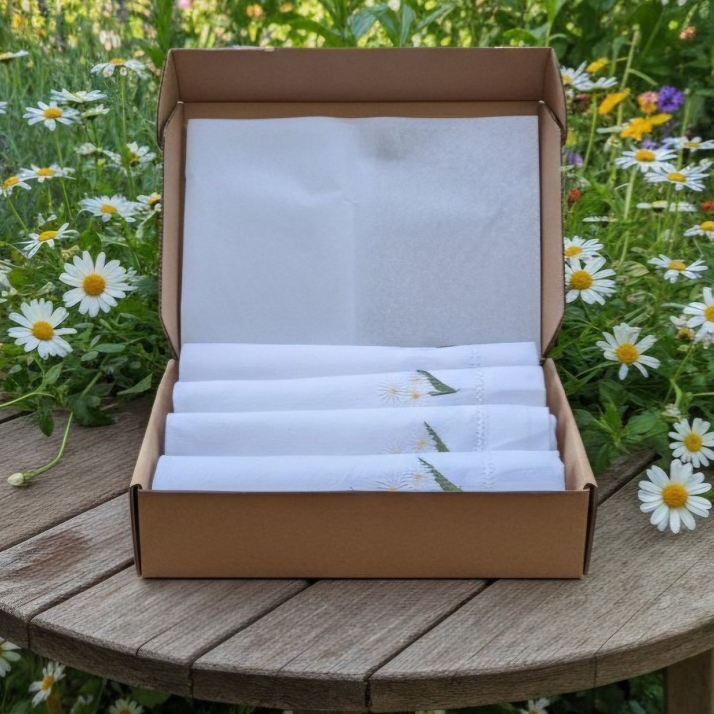 Daisy Embroidered Table Napkins image 3