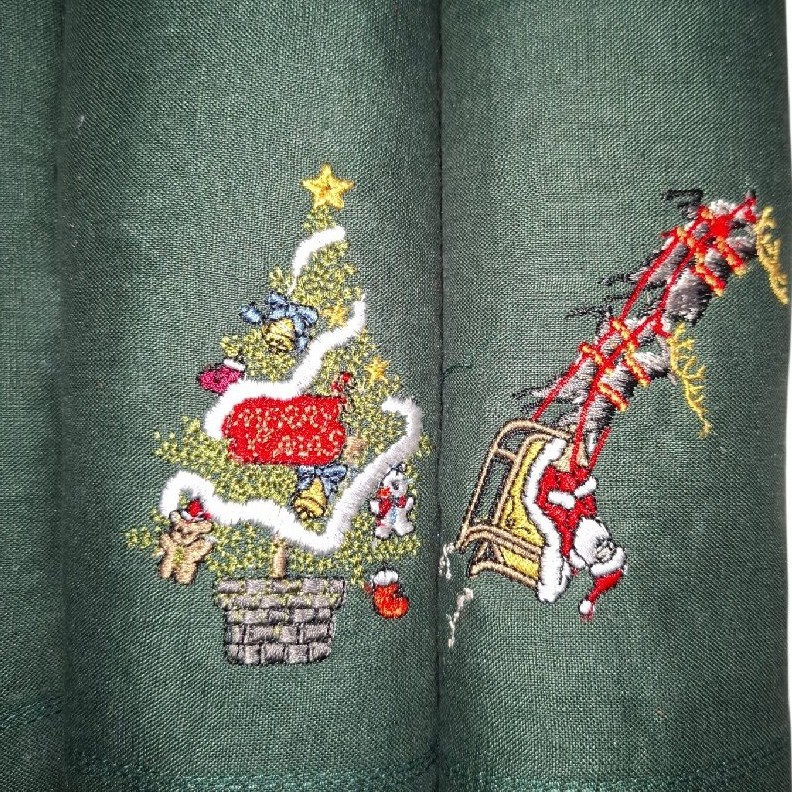 Embroidered Linen Napkins image 2
