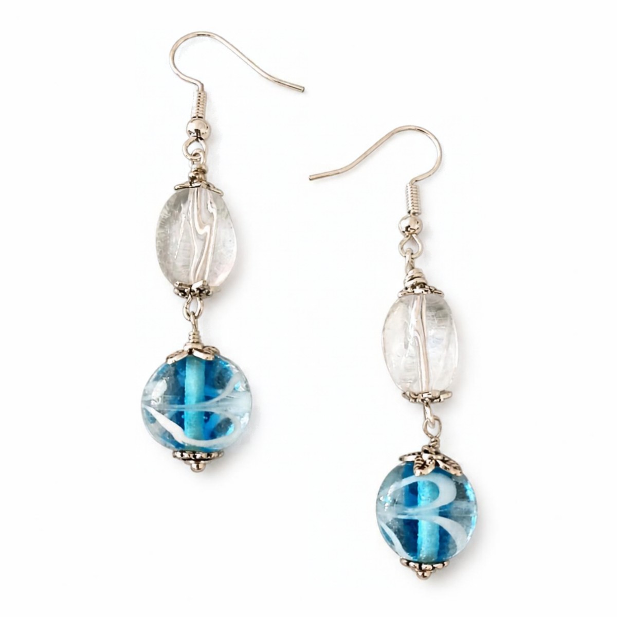 Lampwork Glass Drop Earrings image 2