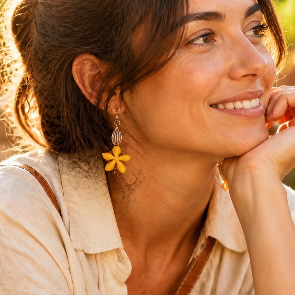 Flower Drop Earrings