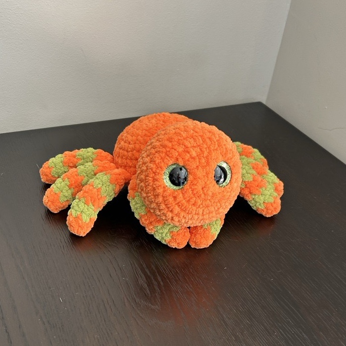 Orange And Green Spider