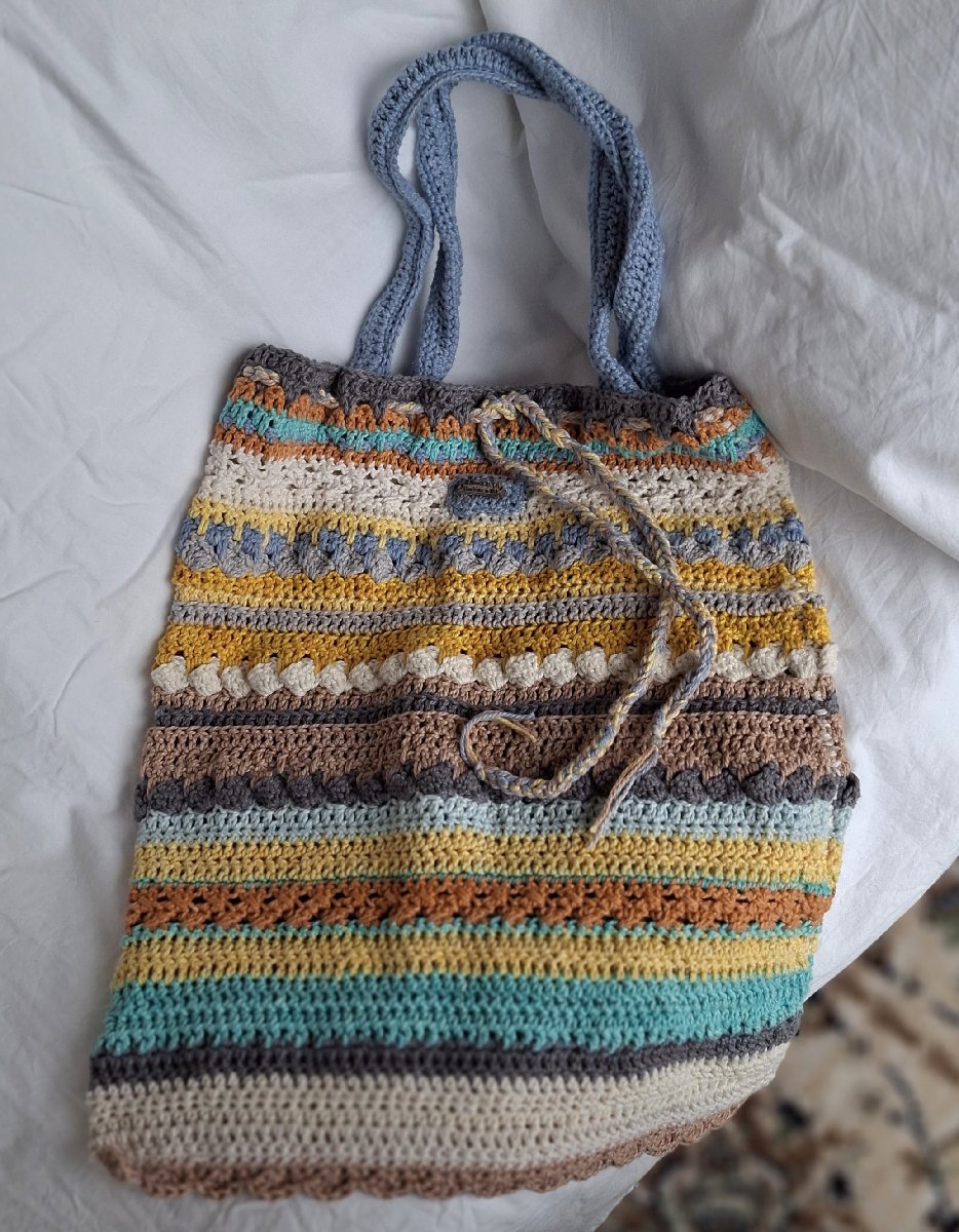 SALE! Boho Crochet Shopper Bag