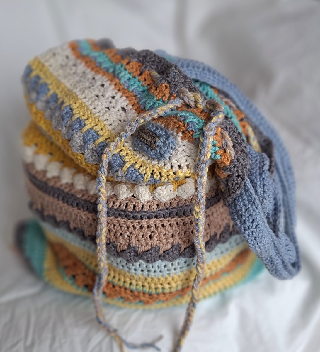 SALE! Boho Crochet Shopper Bag image 2