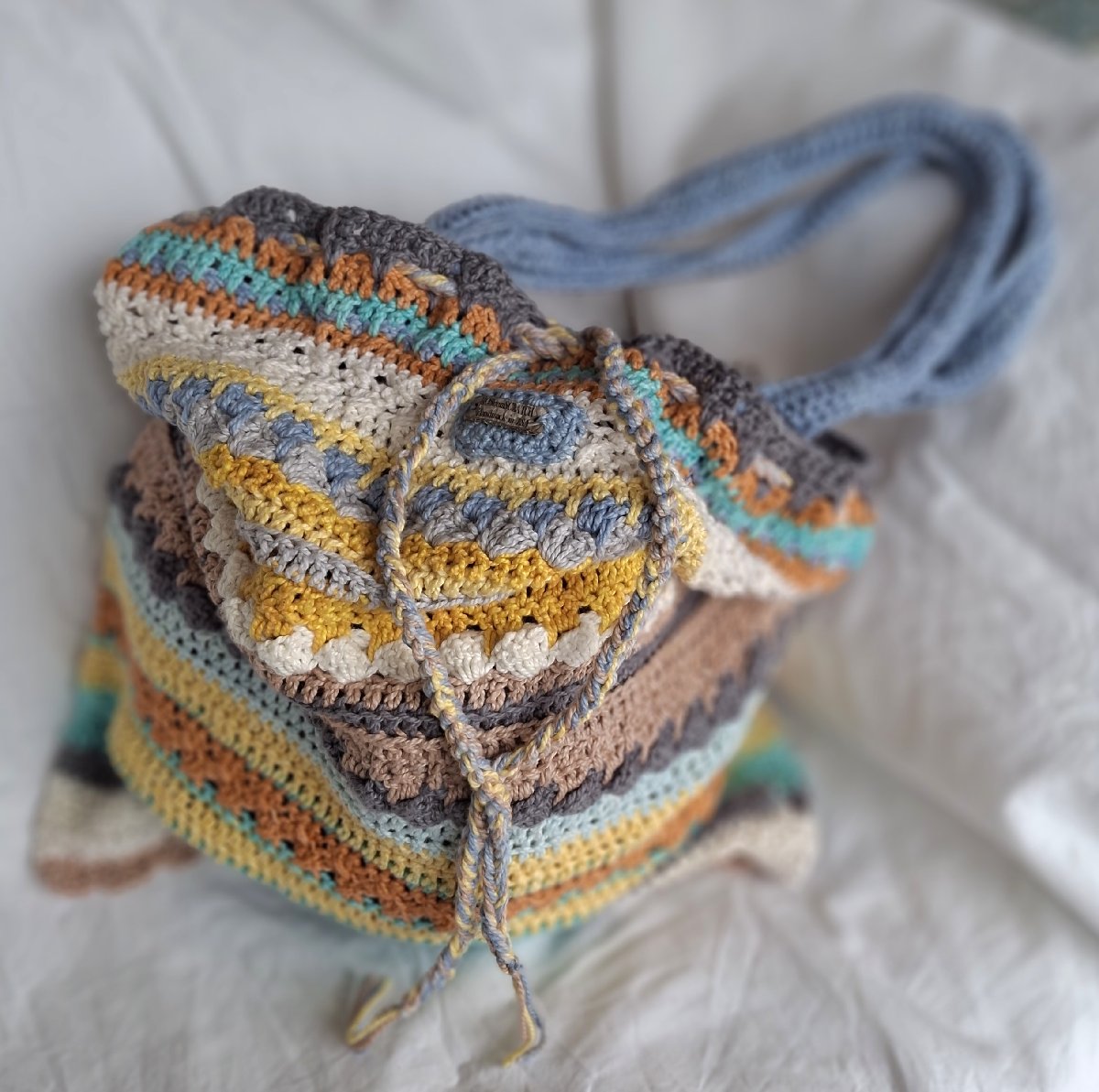 SALE! Boho Crochet Shopper Bag image 3