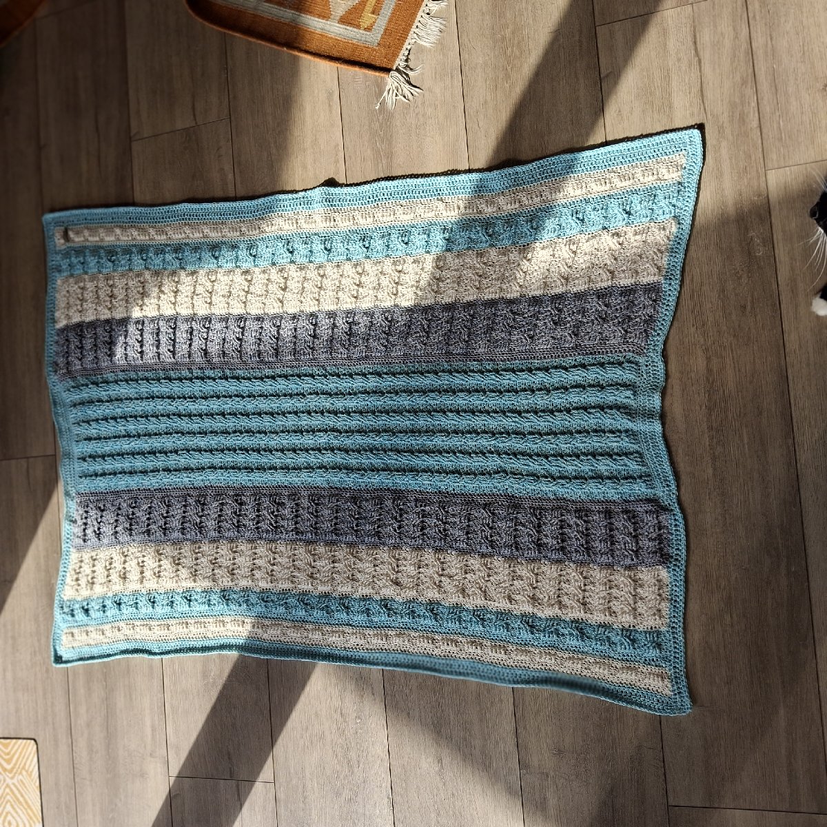 SALE! Crochet Blanket In Bamboo/cotton. image 3