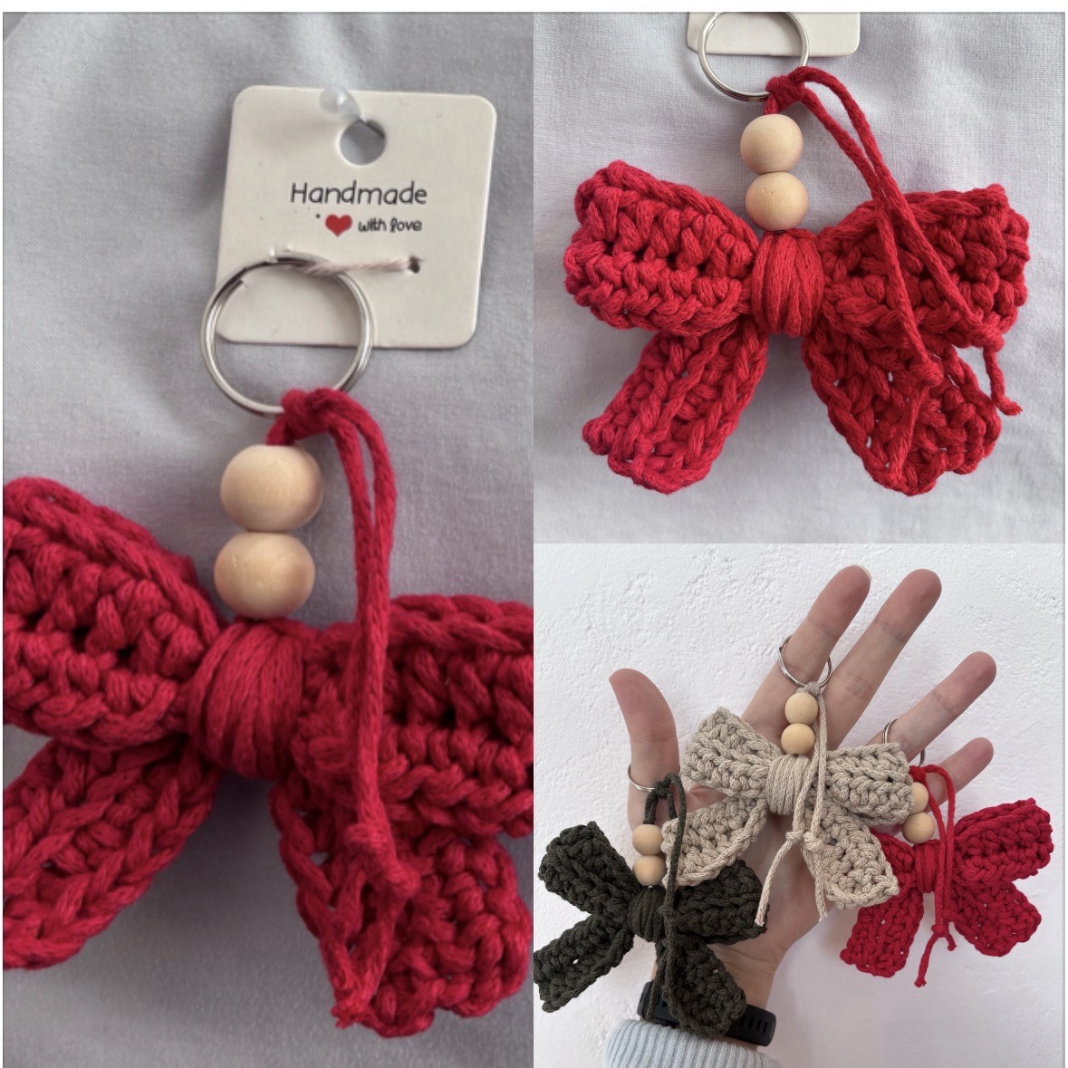 Red Bow Keychain