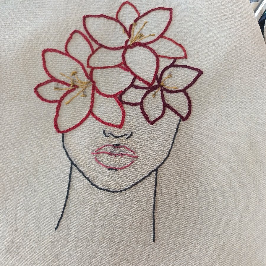 Hand Embroidered Canvas Bag