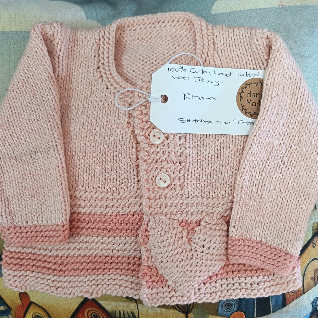 3-6 Month Baby Cardigan Peach