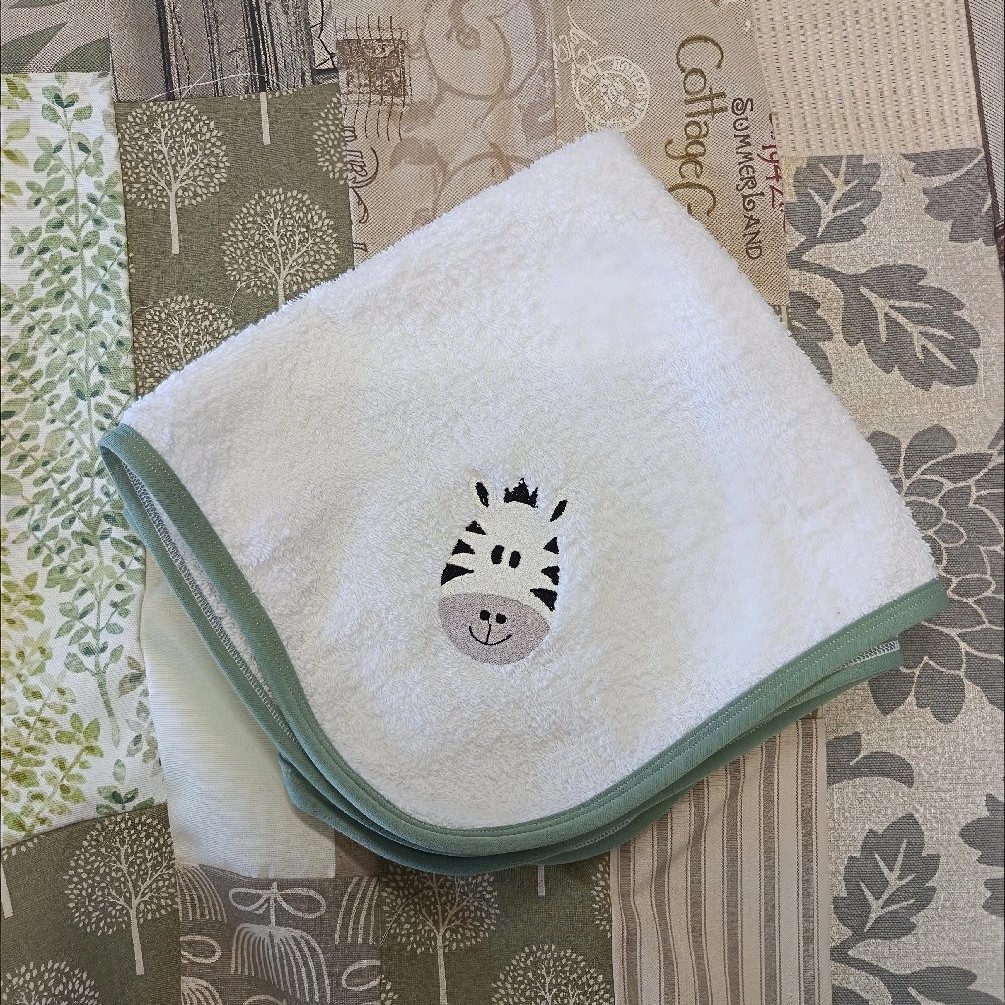 Zebra Burp Cloth Full Size
