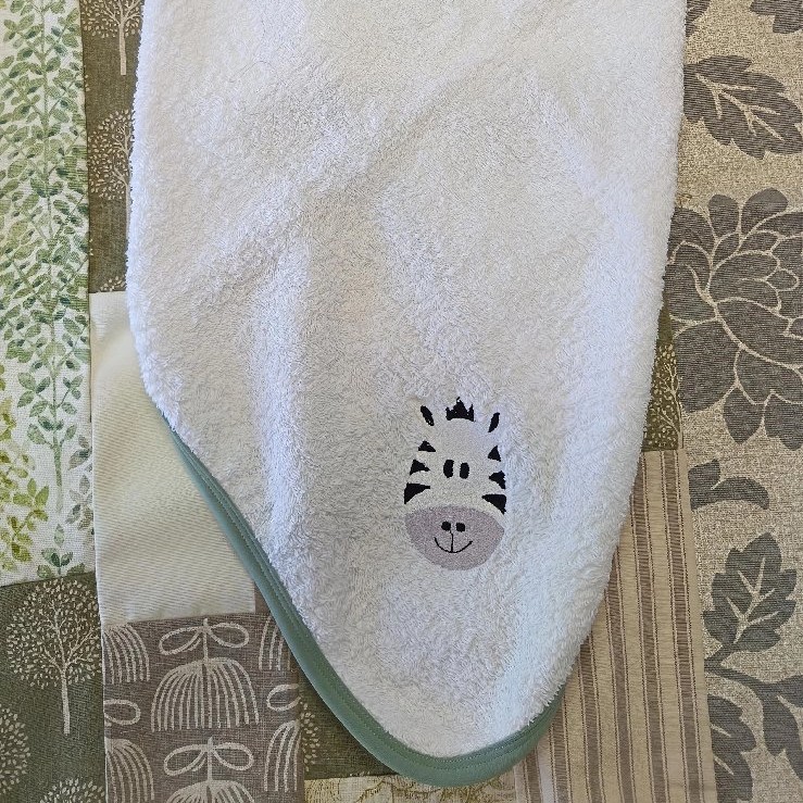 Zebra Burp Cloth Full Size image 3