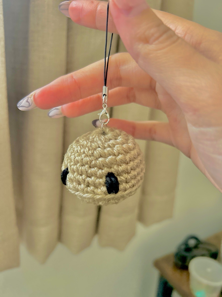 Pebble Plush Keychain | Phone Charm image 2