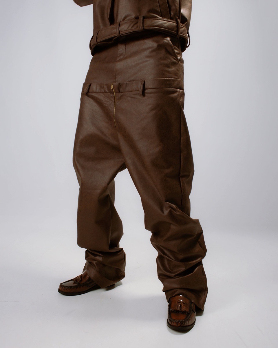 Buffalo Leather Double Waist Pants image 2