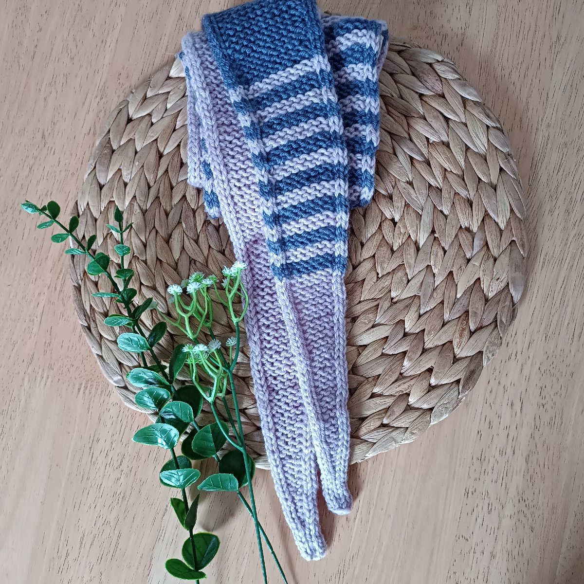 Handknit Merino Scarf