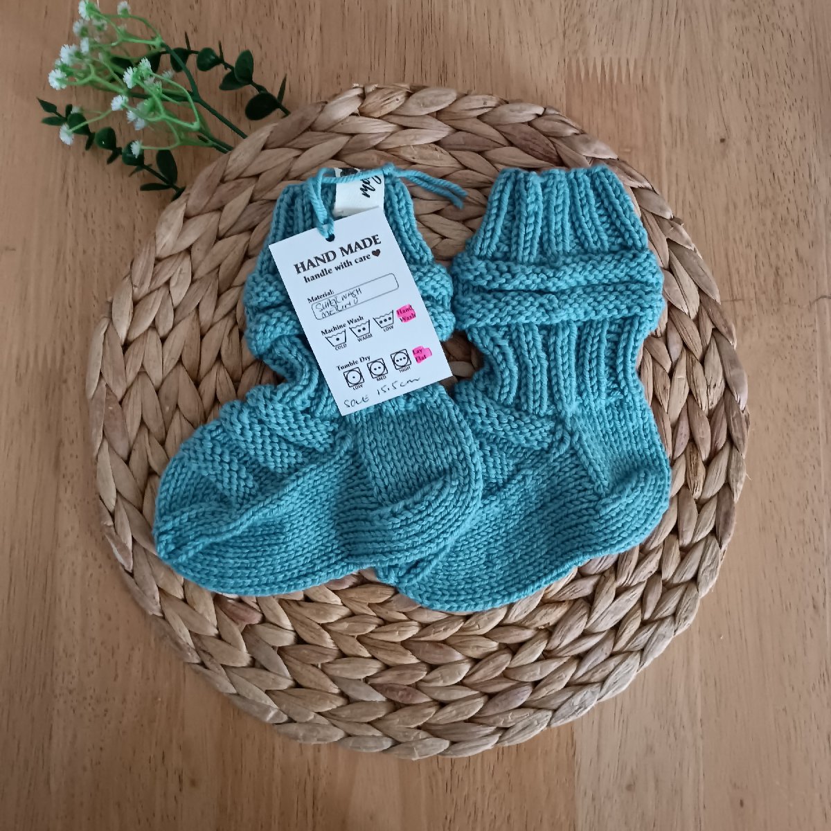 Hand-knitted Baby Socks