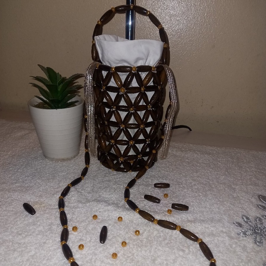Handmade Beaded Bag image 4