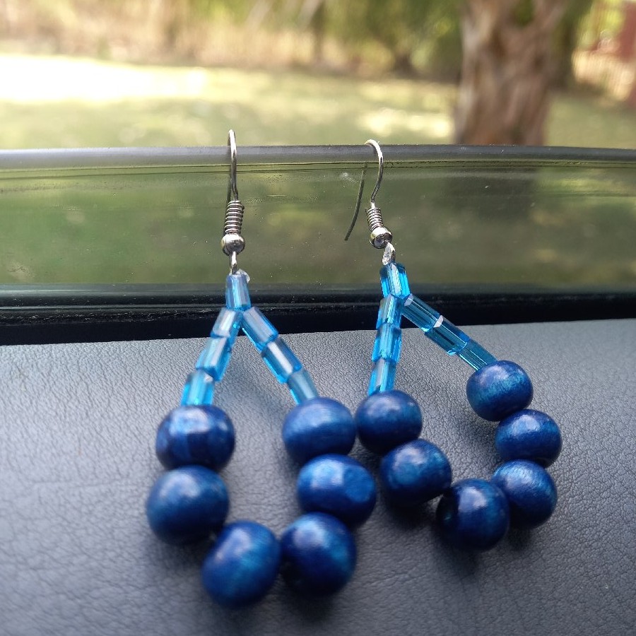 Handmade Earrings with Beads image 2