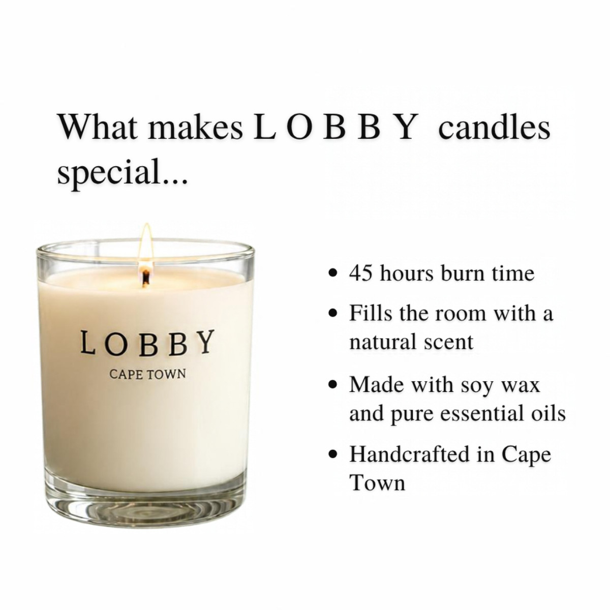 L O B B Y CAPE TOWN  Soy candle image 5