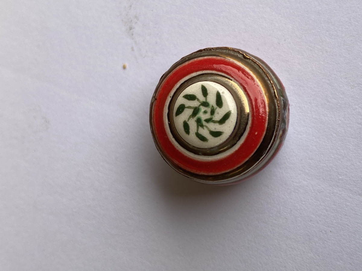 Exquisite Miniature Bowl With Bronze Lustre image 4
