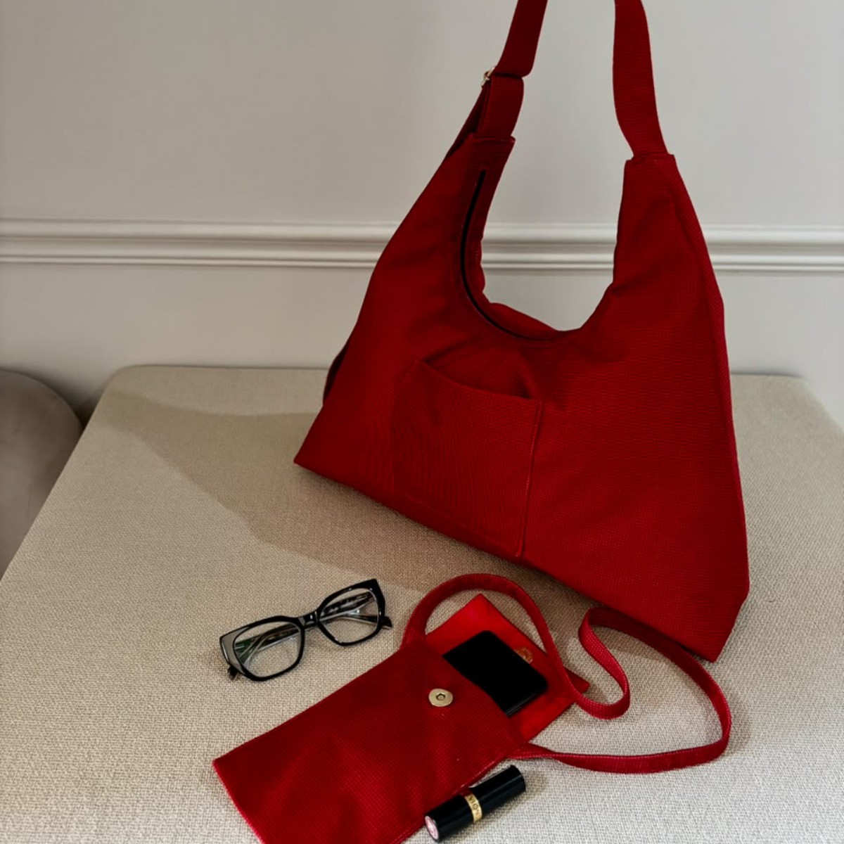 Hobo Bag (Red)