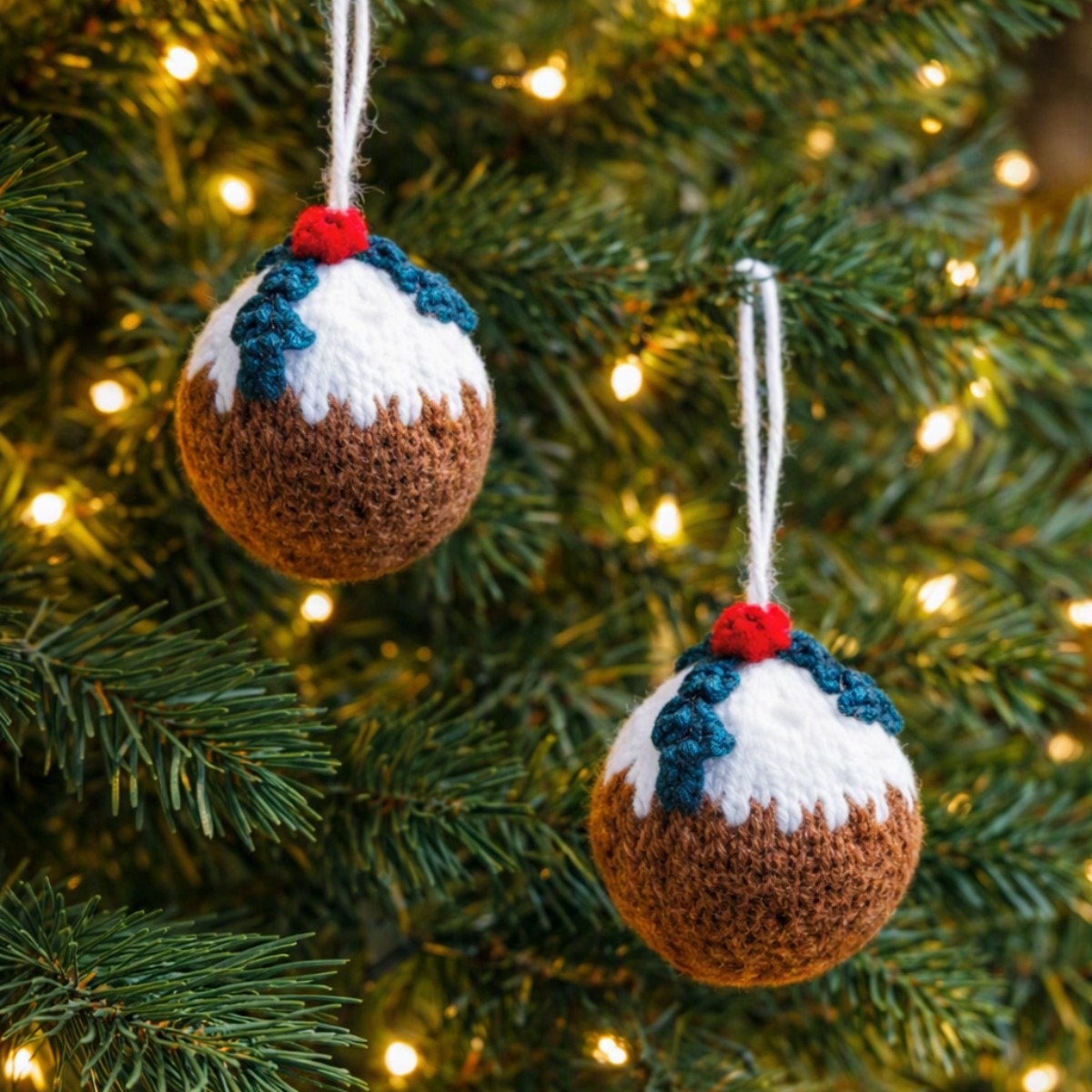 Christmas Pudding Baubles – 5cm