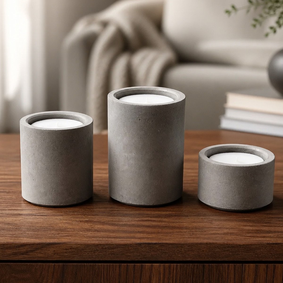 Three pillar tealight candle holders image 3