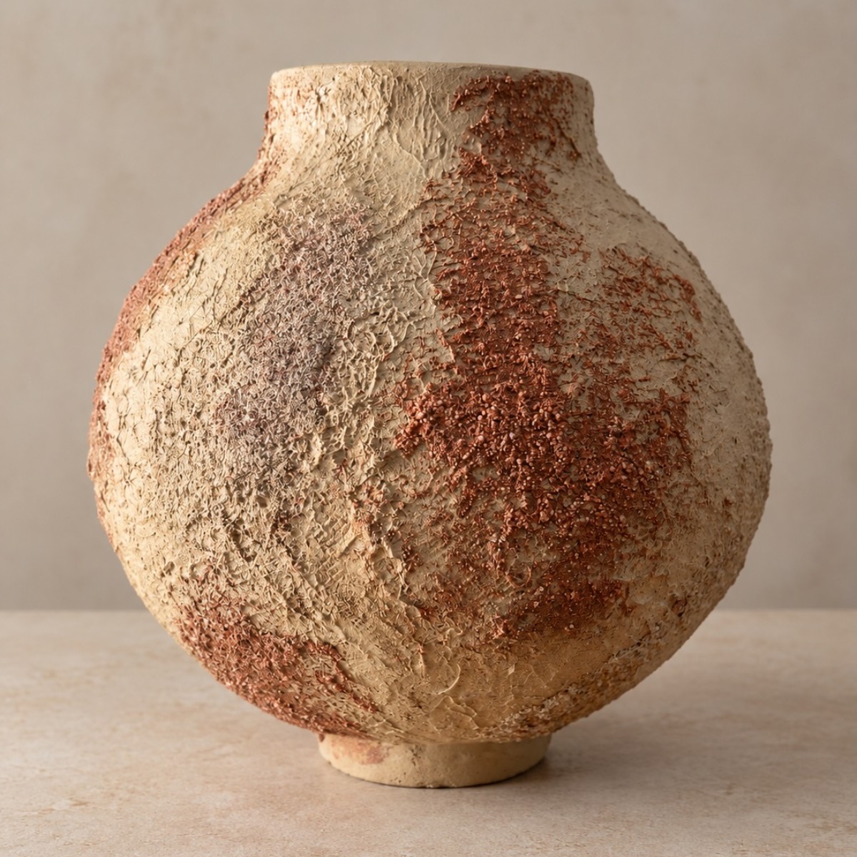 Textured moon jar image 3