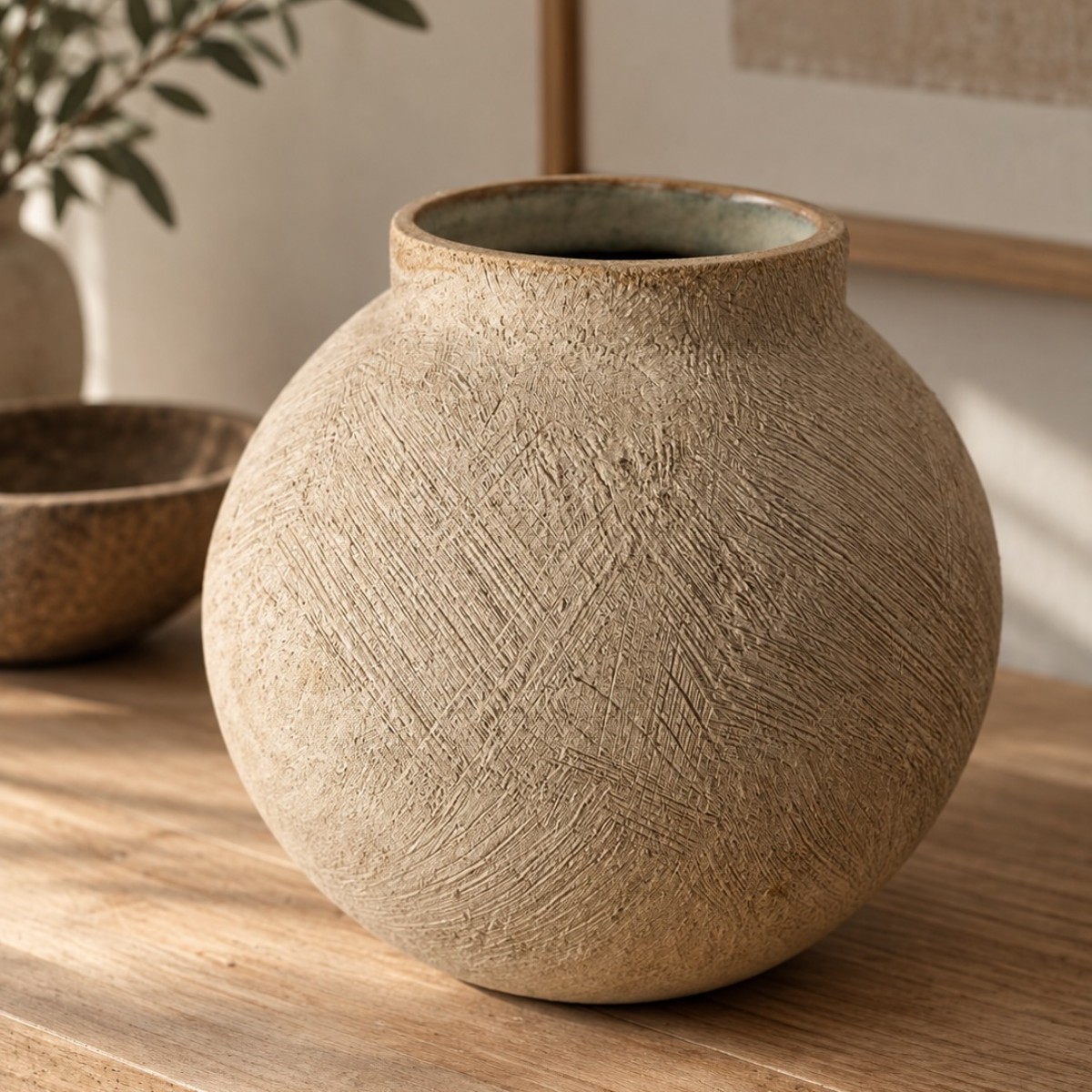 Textured Moon Jar